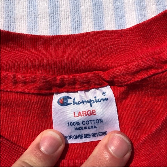 Vintage Champion University of Kansas Jayhawks short sleeve tee shirt - Picture 4 of 6